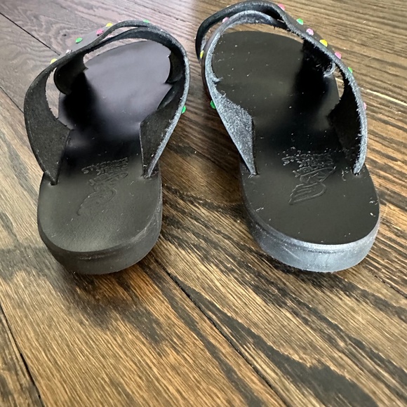 ANCIENT GREEK SANDALS Girls Little Thais Soft with Swarovski 32 EU / 1 US w/ BOX - Picture 5 of 9